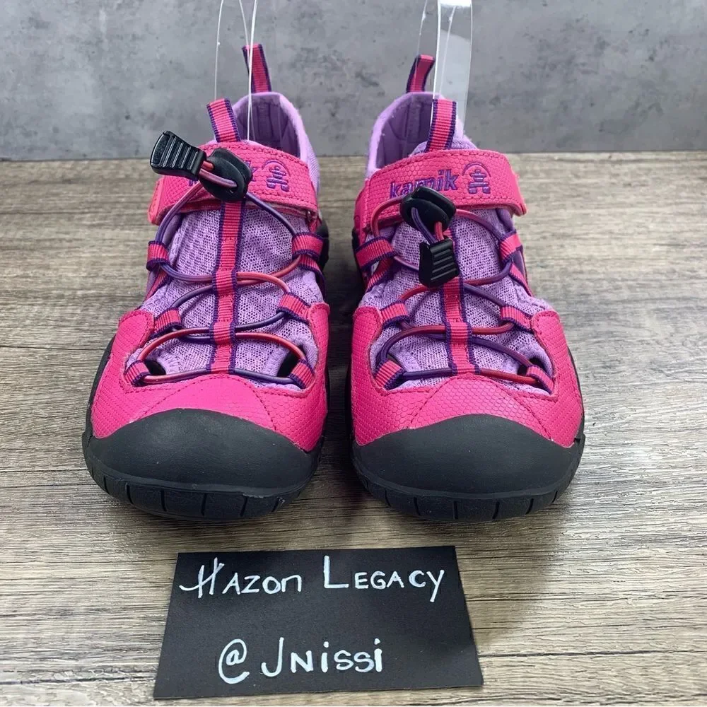 Kamik~Youth Girl’s~”Electro”~Pink/Purple Sandals Water Shoes~Size 5‎
